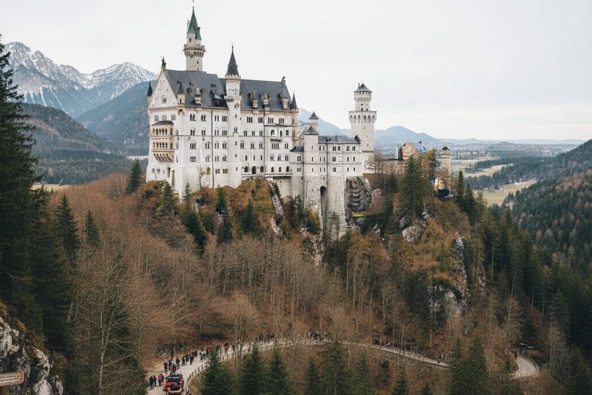 Regional train through Bavarian countryside