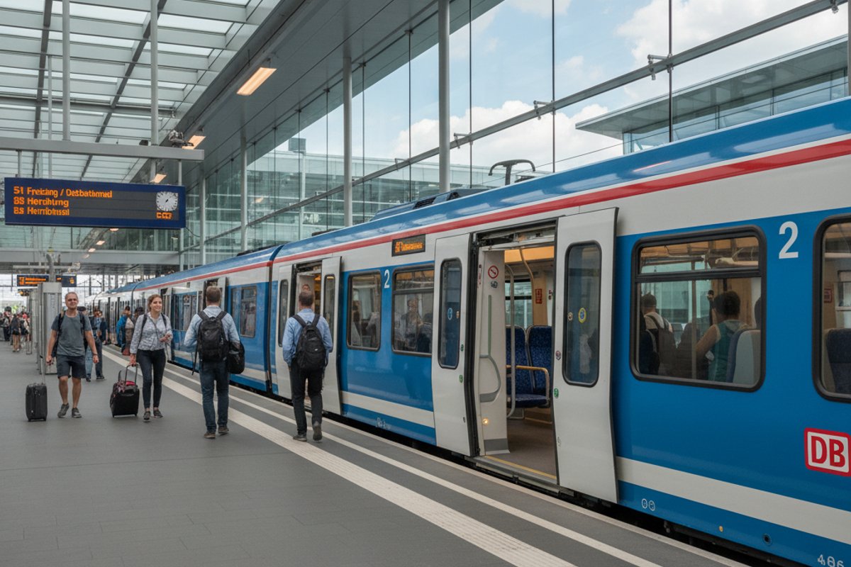 Munich Airport MUC S-Bahn platform